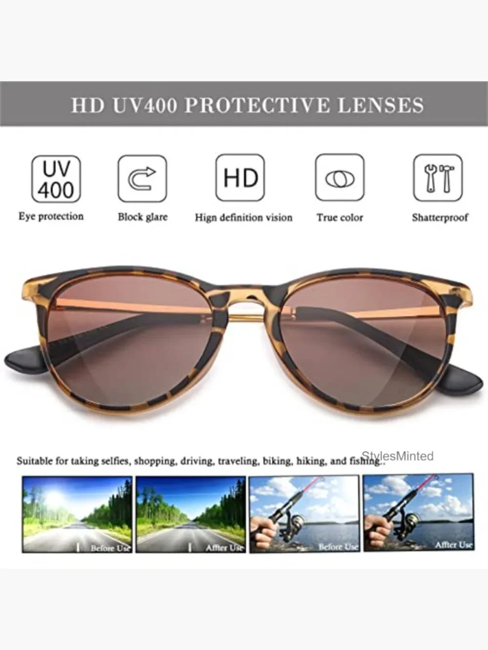 Polarized Kids Sunglasses 100% UV Protection Children Sun Glasses 50MM